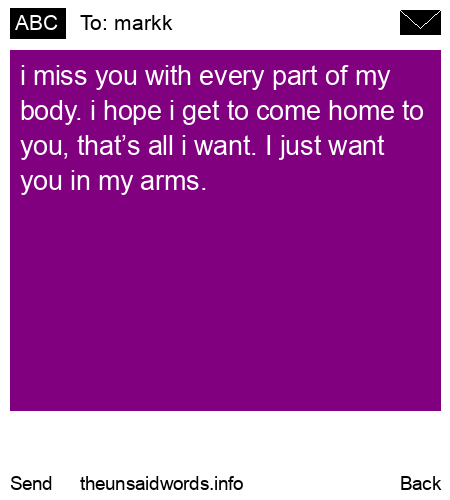 unsent message to markk