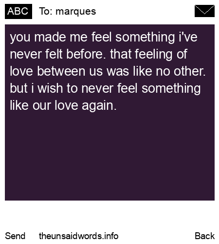 unsent message to marques