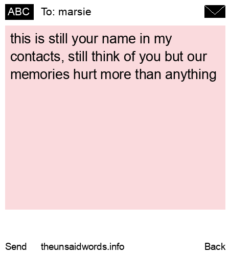 unsent message to marsie