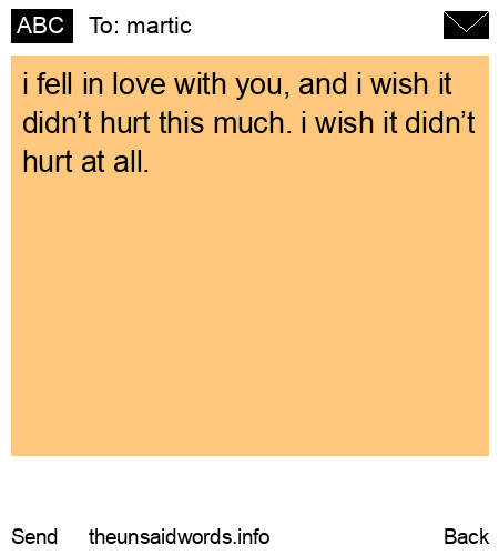 unsent message to martic