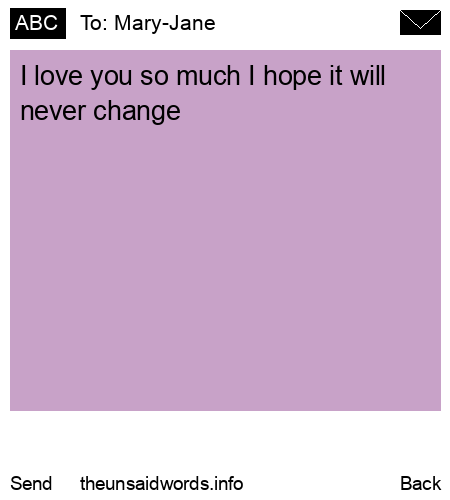 unsent message to Mary-Jane