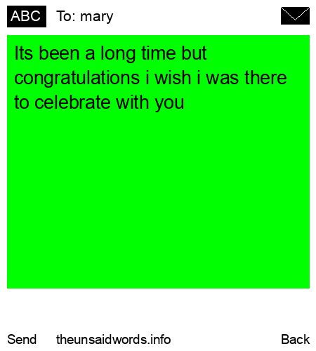 unsent message to mary