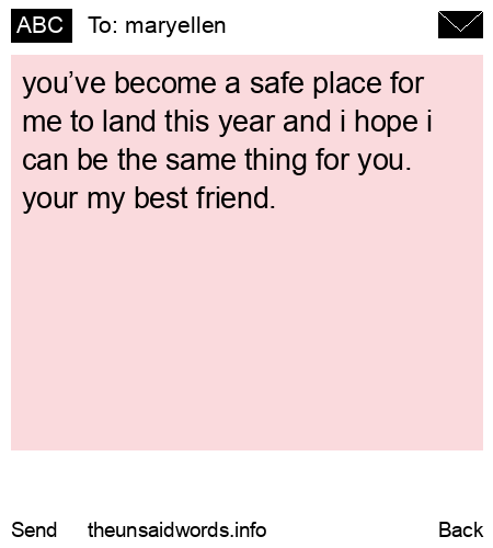 unsent message to maryellen