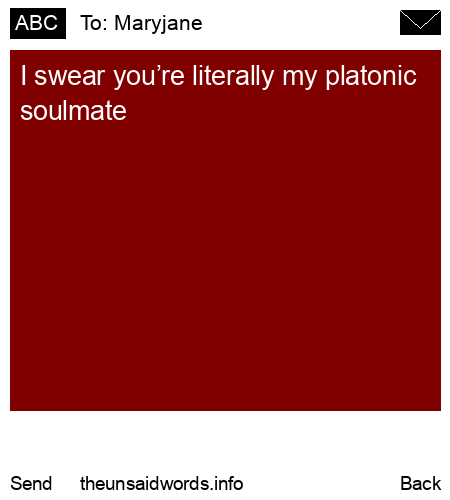 unsent message to Maryjane 