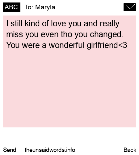 unsent message to Maryla