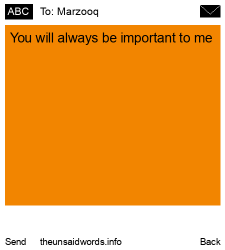 unsent message to Marzooq 