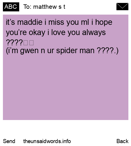 unsent message to matthew s t 