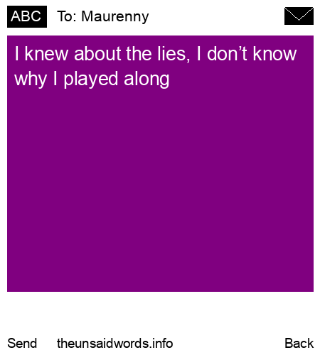 unsent message to Maurenny