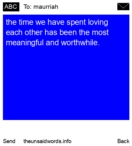 unsent message to maurriah