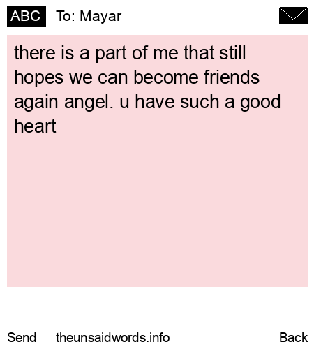 unsent message to Mayar