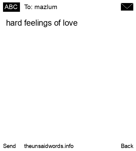 unsent message to mazlum