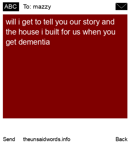 unsent message to mazzy