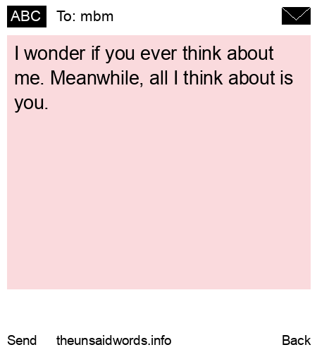 unsent message to mbm