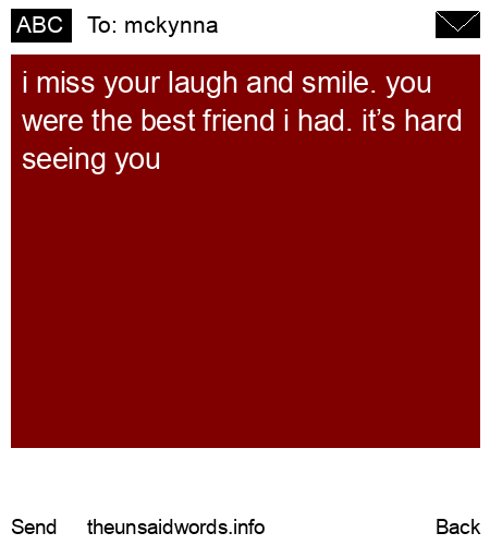 unsent message to mckynna
