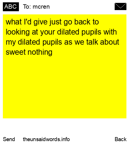 unsent message to mcren