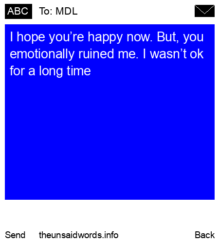 unsent message to MDL
