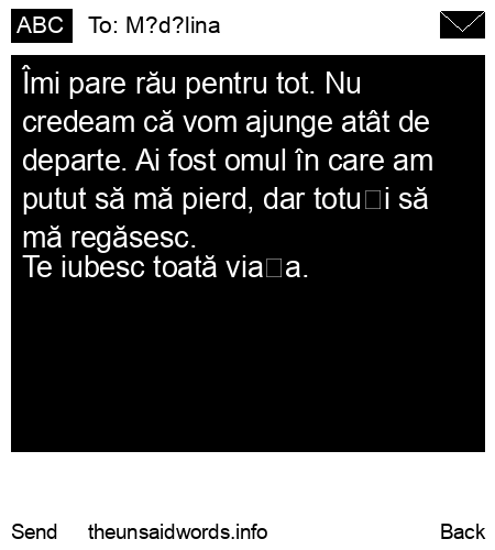 unsent message to M?d?lina