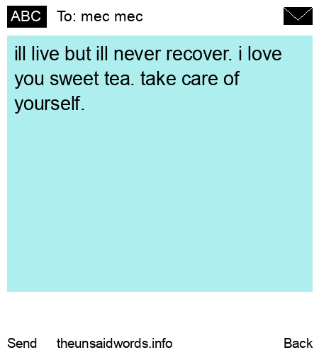 unsent message to mec mec