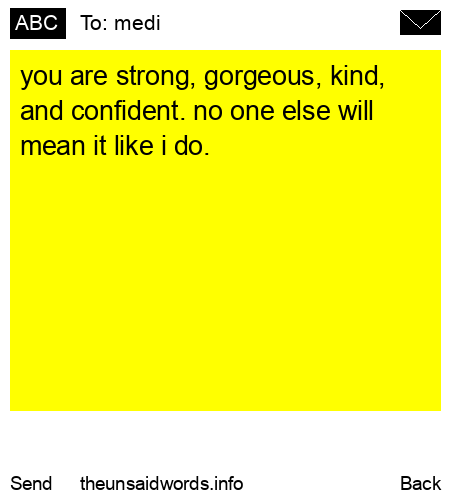 unsent message to medi