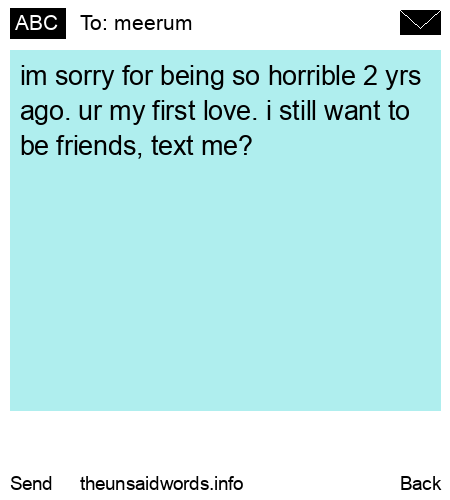 unsent message to meerum