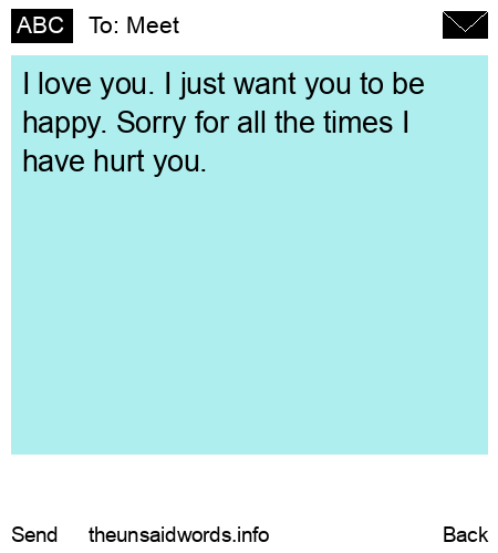 unsent message to Meet