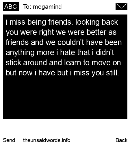 unsent message to megamind