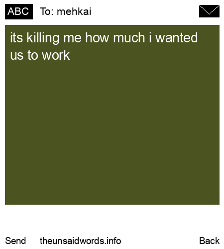 unsent message to mehkai
