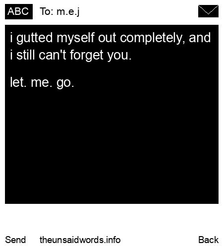 unsent message to m.e.j