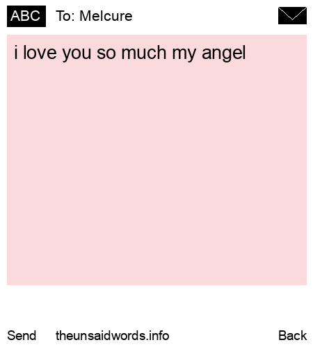unsent message to Melcure
