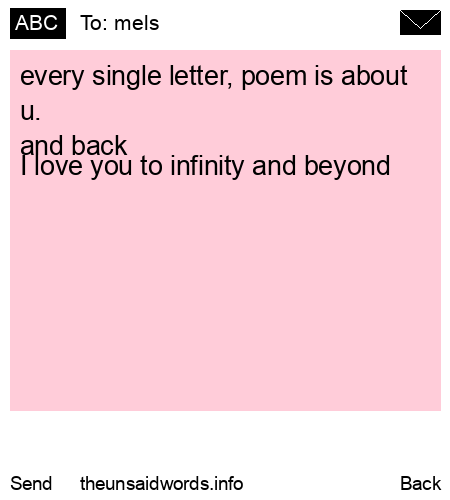 unsent message to mels