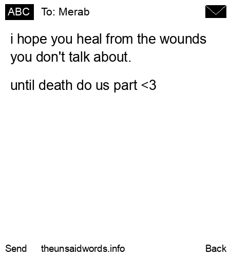 unsent message to Merab