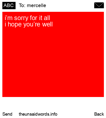 unsent message to mercelle