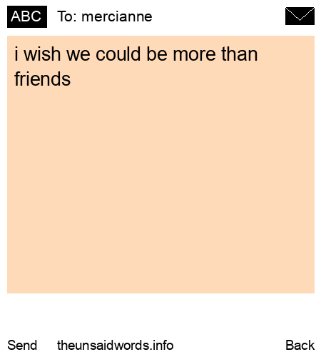 unsent message to mercianne