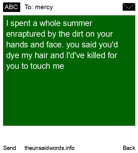 unsent message to mercy