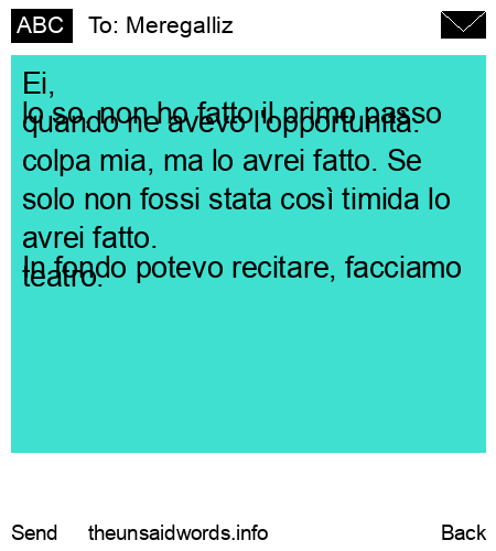 unsent message to Meregalliz