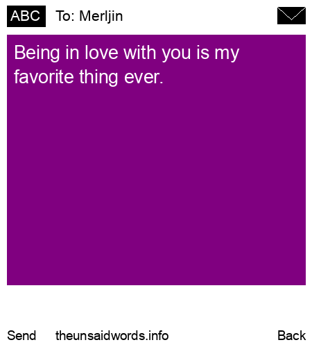 unsent message to Merljin