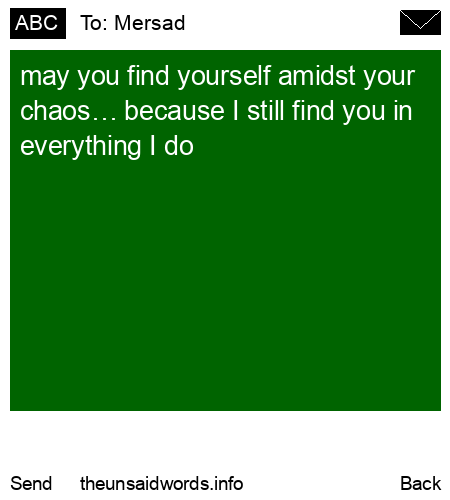 unsent message to Mersad