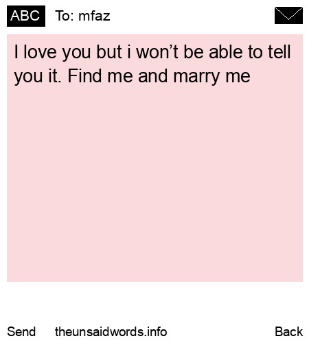 unsent message to mfaz