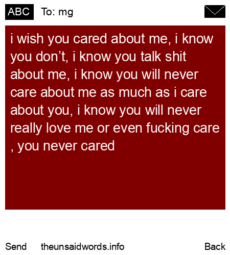 unsent message to mg