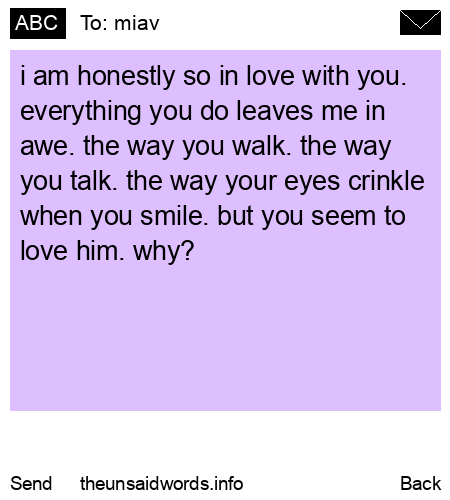 unsent message to miav