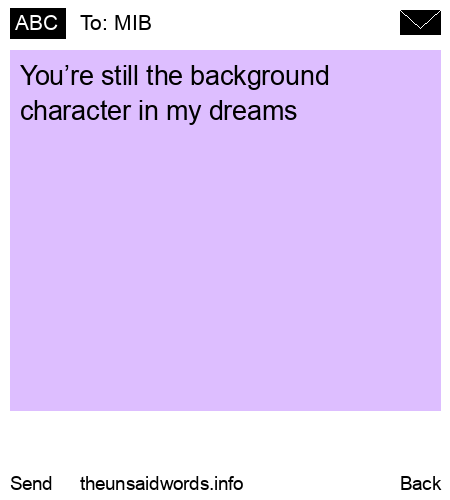 unsent message to MIB