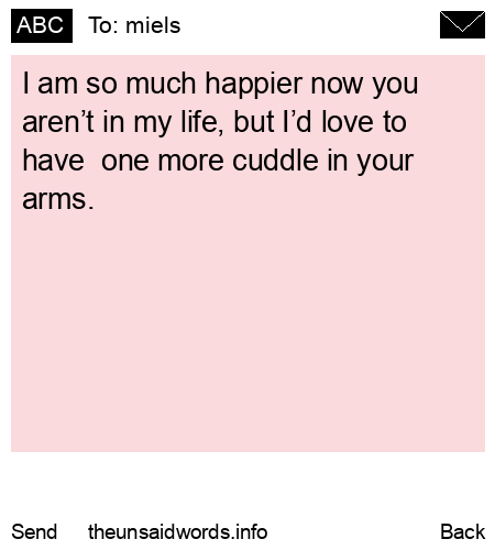 unsent message to miels