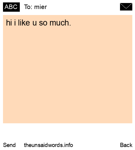 unsent message to mier