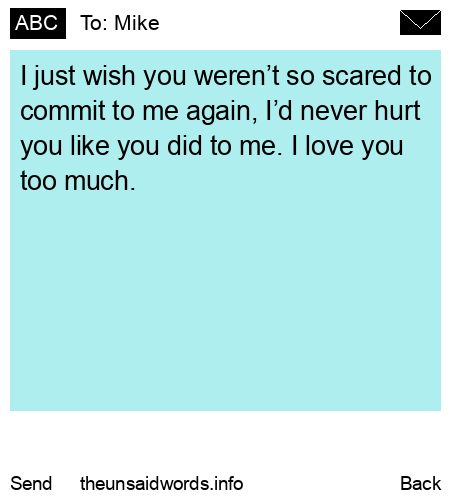 unsent message to Mike
