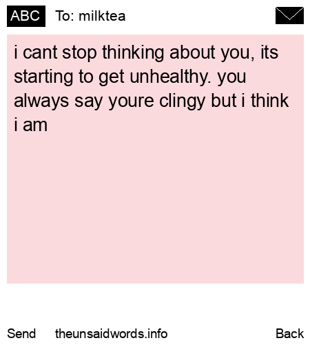 unsent message to milktea