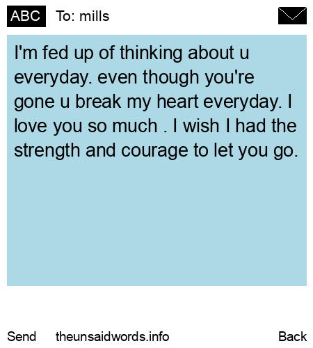 unsent message to mills