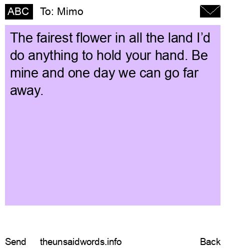 unsent message to Mimo