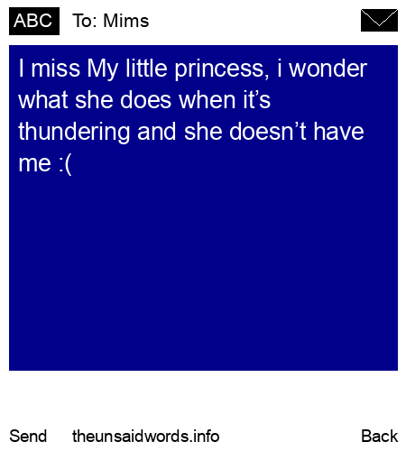 unsent message to Mims