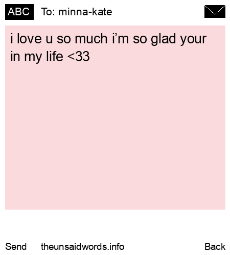 unsent message to minna-kate