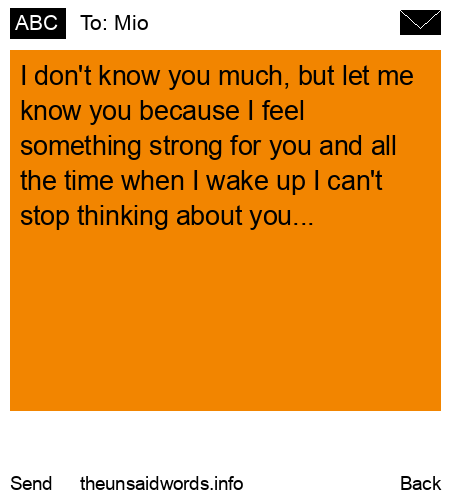 unsent message to Mio